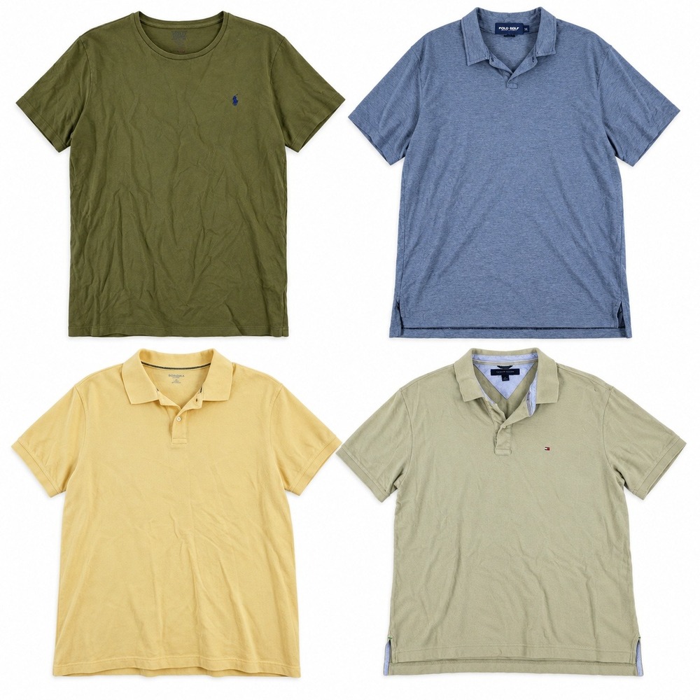 Mixed Brands Lot of 4 Men's XL Polo Shirts Polo Ralph Lauren Lauren Ralph Lauren
